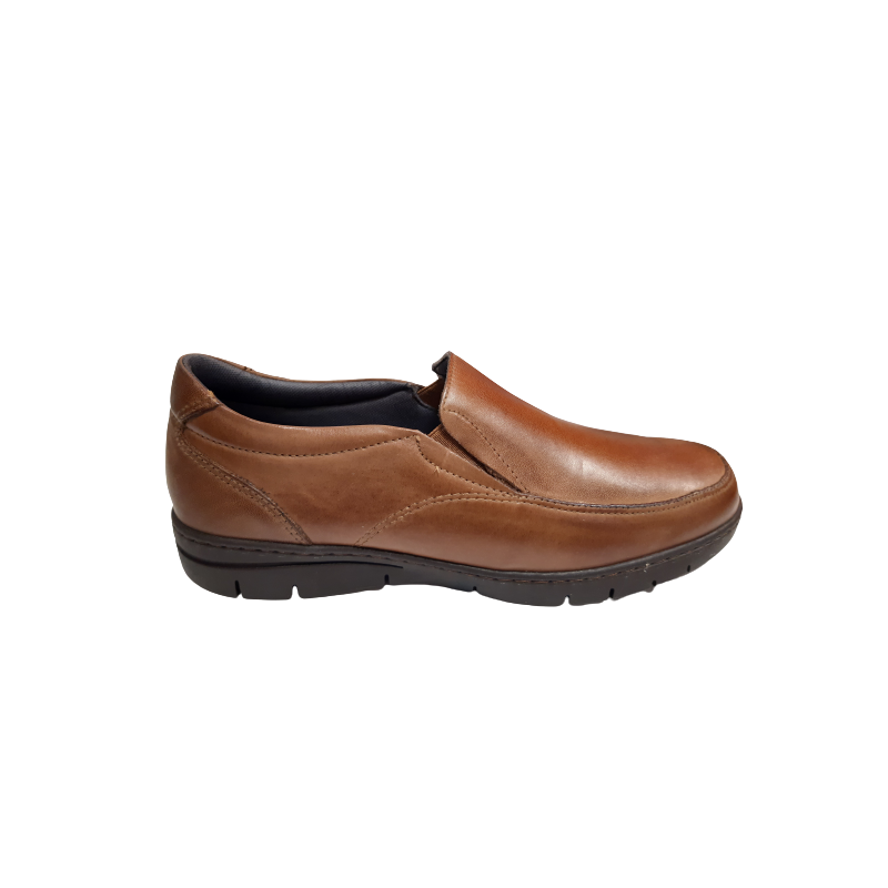Zapato Pitillos 4400 marrón con elásticos.