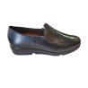 Zapato Pitillos 105 cuero con elásticos.