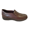 Zapato Pitillos 109 marrón con elásticos laterales.