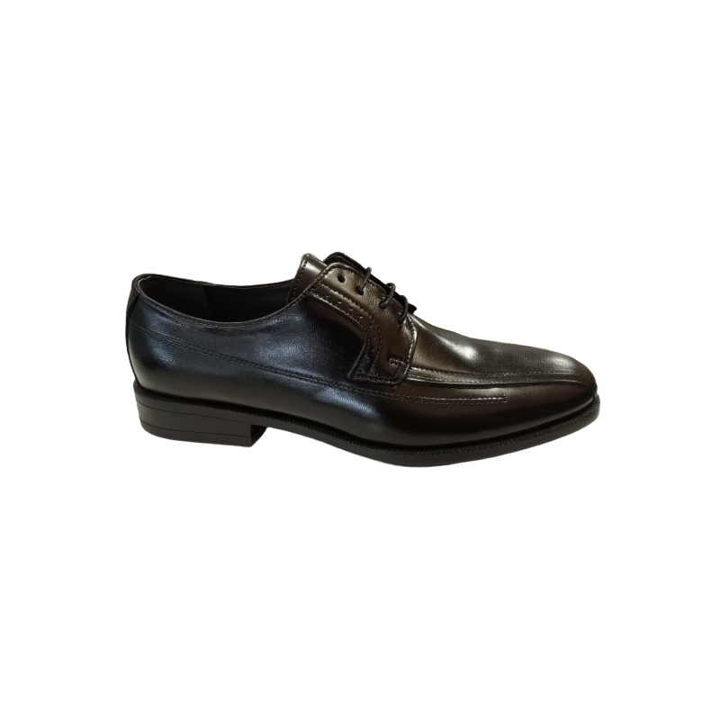 Zapato vestir Luisetti 14701 negro de cordones con suela de goma.