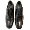 Zapato vestir Luisetti 14701 negro de cordones con suela de goma.