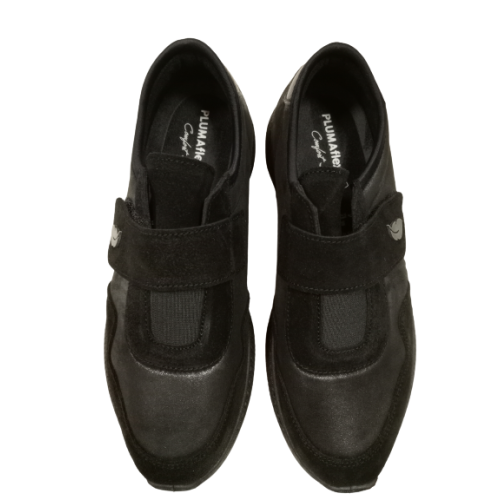 Zapato deportivo Roal 3806 negro con cierre velcro.