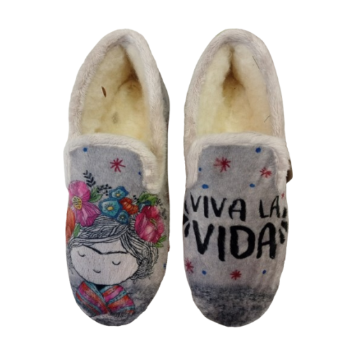 Zapatilla cerrada Javer 120-25 "Viva la Vida de Frida Kahlo"