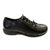 Zapato deportivo Pitillos 20012 negro con cordones elásticos.