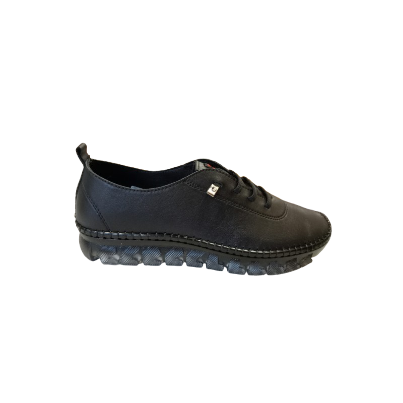 Zapato 48 Horas 611601/01 negro 100% flexibles.