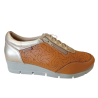Zapato de cuña 48+ Horas 511105/12 con cremallera y elásticos.