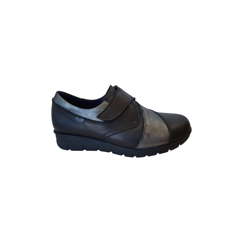 Zapato On Foot 15102 negro con velcro.