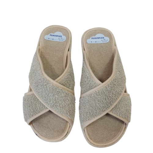 Zapatilla descalza Suaveflex by Bruma 220 de rizo cruzada.