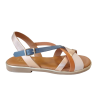 Sandalia plana Studio Scarpe SF-34639 combinada de tiras.