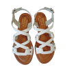 Sandalia plana Studio Scarpe SF-77418 blanca.