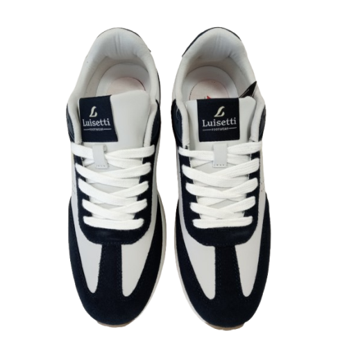 Zapato deportivo Luisetti 38800 blanco combinado.