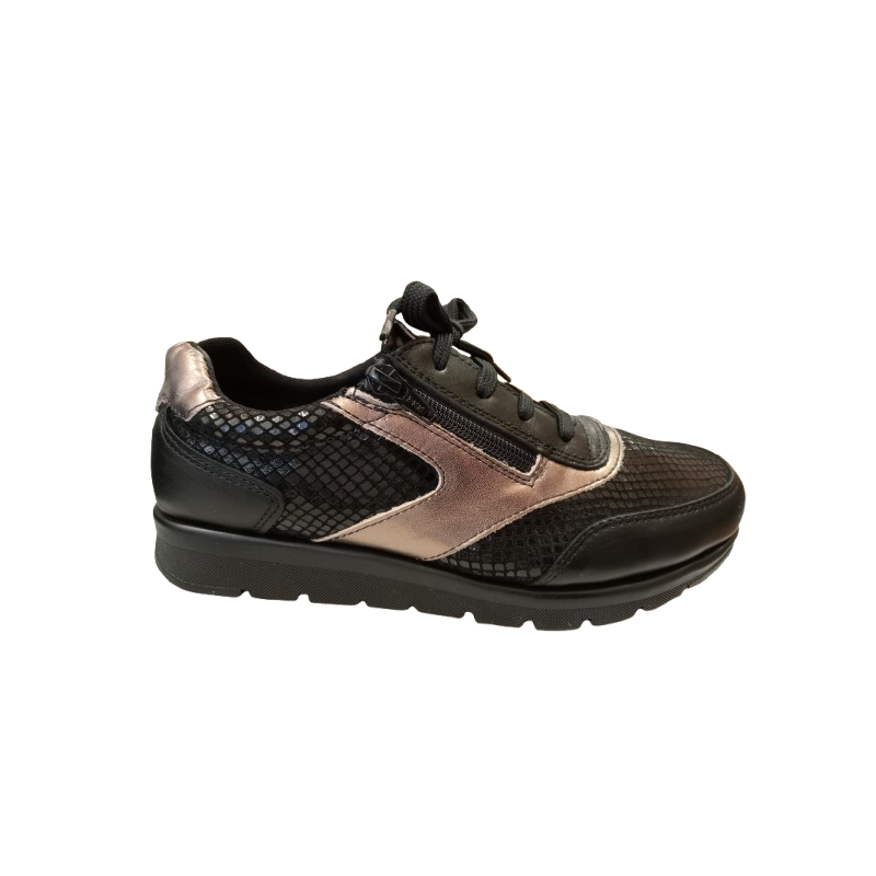 Zapato deportivo Leyland 4151 combinado con cremallera.