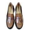 Zapato de cuña Suave 3589 tricolor con plantilla extraíble.