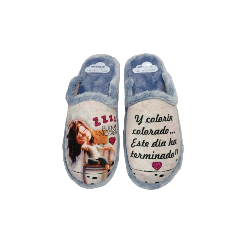 Zapatilla descalza Suaveflex by Bruma 200 " Y Colorín Colorado, este día ha terminado".
