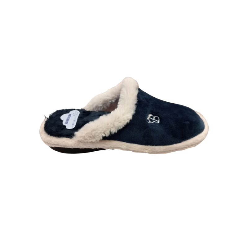 Zapatilla descalza Suaveflex by Bruma 200 azul con Ribete .