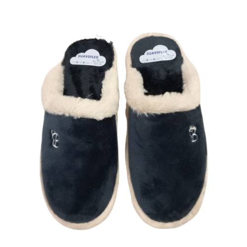 Zapatilla descalza Suaveflex by Bruma 200 azul con Ribete .