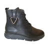Bota 48 Horas 521004/01 negra con metal lateral.