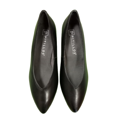 Zapato de tacón Pitillos 10854 negro corte salón.