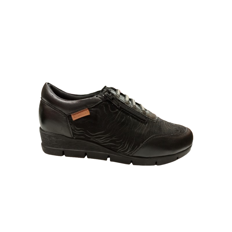 Zapato de cuña 48 Horas 521107 cierre cremallera.