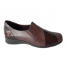 Zapato Pitillos 2611 marrón con elásticos laterales.