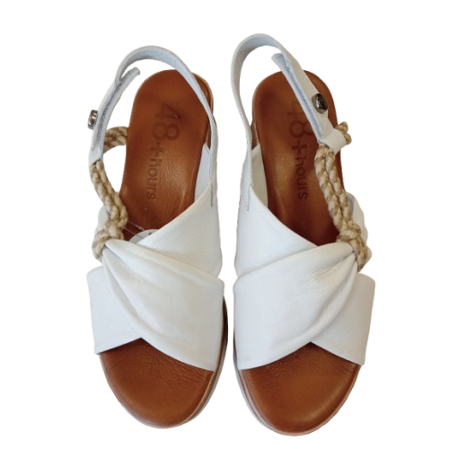 Sandalia de cuña 48 Horas 612406/30 cierre velcro.