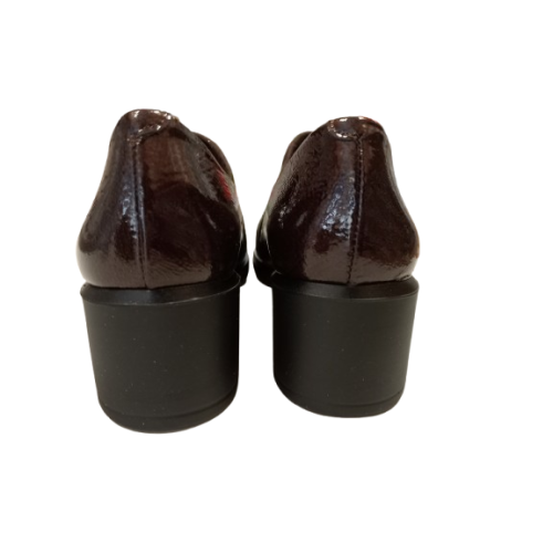 Zapato de tacón Pitillos 11623 marrón pala elástica.