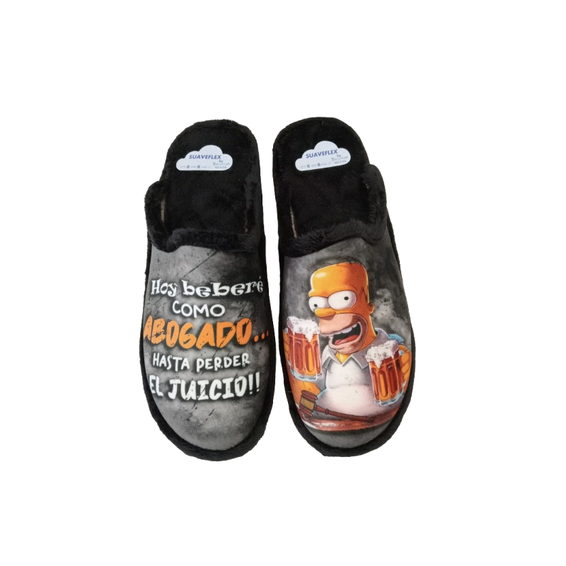 Zapatilla descalza Suaveflex by Bruma 200 "Hoy bebo como un abogado, hasta perder el Juicio!".
