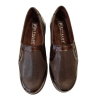 Zapato de cuña Pitillos 11521 marrón elástico.