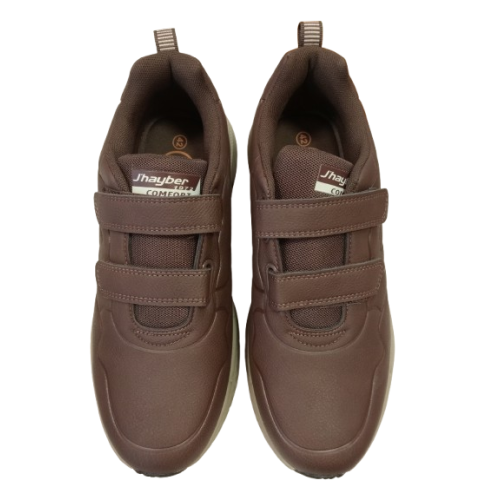Deportivo de velcro J´hayber Castro marrón.