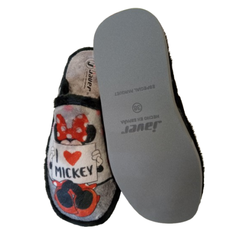 Zapatilla descalza Javer 108 Mickey-Minnie especial parquet.