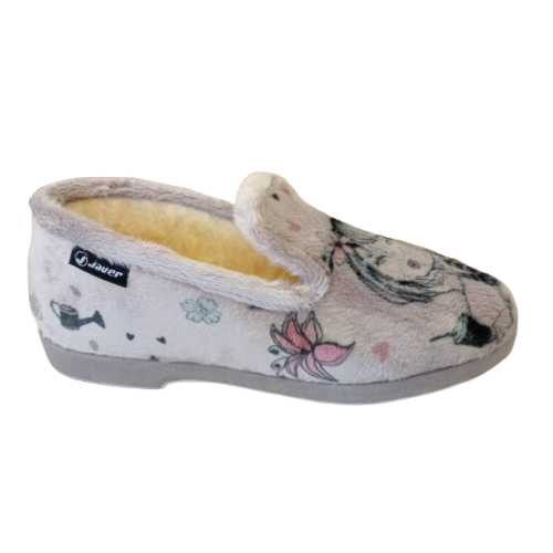 Zapatilla cerrada Javer 120-42 niña-gato con pura lana.