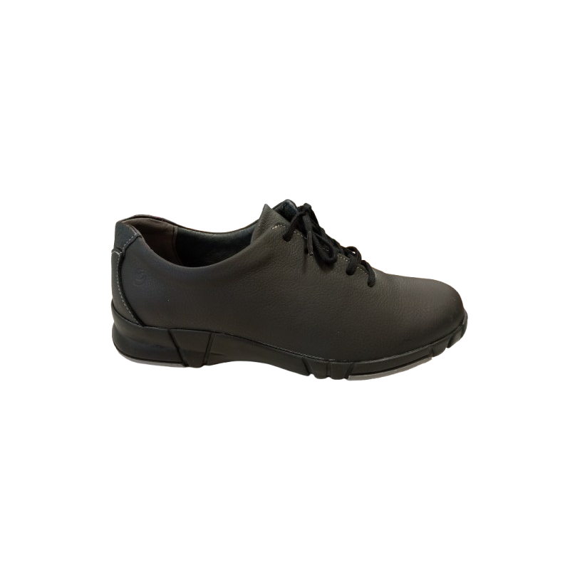 Zapato deportivo Suave 3204 negro con cordones.