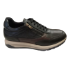 Zapato deportivo Fluchos Karter F2530 negro combinado cierre cremallera.