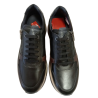 Zapato deportivo Fluchos Karter F2530 negro combinado cierre cremallera.