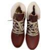 Bota Suave 3757 granate con cierre cremallera.