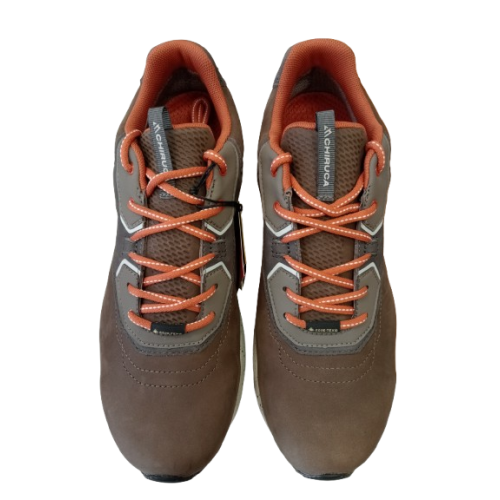 Zapato deportivo Chiruca Irlanda 08 marrón/naranja con Goretex.