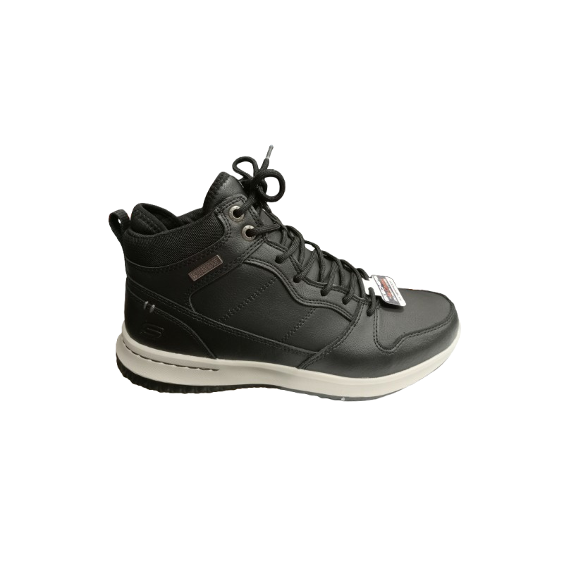 Bota Skechers 65801 Delson negra con Waterproof.