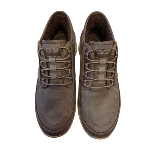 Bota Skechers 232927 chocolate con Slip-ins.