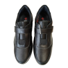 Zapato de cuña Tamicus Flex 11 negro de velcro.