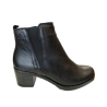 Botín de tacón Baerchi 26102 negro con elástico lateral.