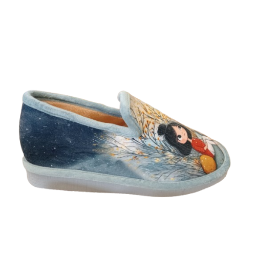 Zapatilla cerrada Javer 32-431 niña luna piso microporoso.