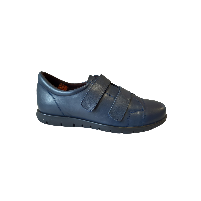 Zapato deportivo Pepe Menargues 9027 azul de velcro.