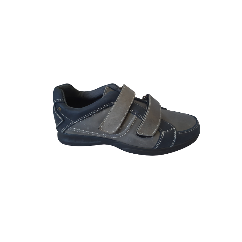Zapato deportivo Cardel 420 gris de velcro.