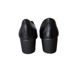 Zapato de tacón Pitillos 5732 negro con elásticos.
